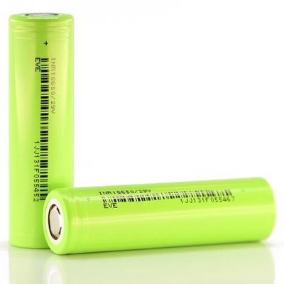 18650 Ionzellen der Batterie-Zellen 2900mAh 3.7V NCM EVE Lithium hellgrün für Ebike