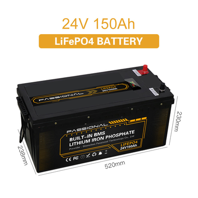 Elektrischer des Gabelstapler-EV Batterie-Satz 24V 150Ah Sonnensystem-Energie-des Speicher-LFP mit BMS