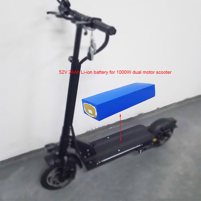 Leistungsfähiger Doppelroller 52v 24ah Li Ion Battery Pack For 1000w bewegungs