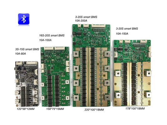 Lithium-Ion Battery Smart BMS Battery RS232 Bluetooth 20S 72V APP 50A 100A 200a