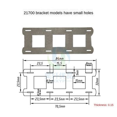 Batterie-Träger-Haltewinkel, der 23.5mm Streifen Nickel-2P 21700 für Batterie-Verbindung sperrt